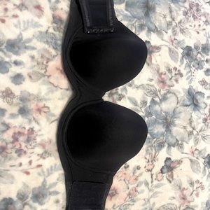 Wacoal Full Coverage Red Carpet Strapless Underwire Bra Black. Size 34 DDD.